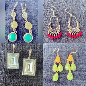 4 pairs of Earrings! Costume!